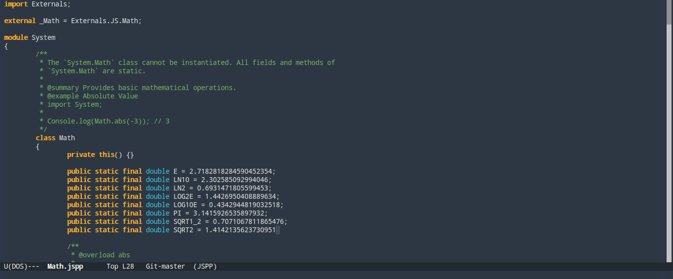 Emacs Syntax Highlighting for JS++